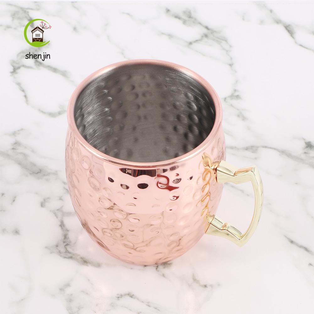SHENJIN Mule Mug 18 Ounce Thanh Drinkware Cocktail Thủy Tinh Mạ Đồng Cốc Bia Moscow