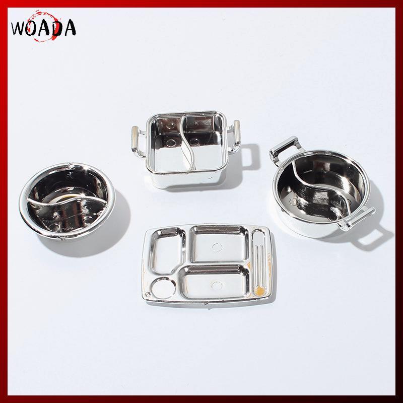 WOADA 1 / 12 Nhà Búp Bê Mô Phỏng Nồi Canh Nhà Búp Bê Lẩu Bộ Đồ Ăn Búp Bê Nhà Bếp Phụ Kiện Nấu Ăn VN