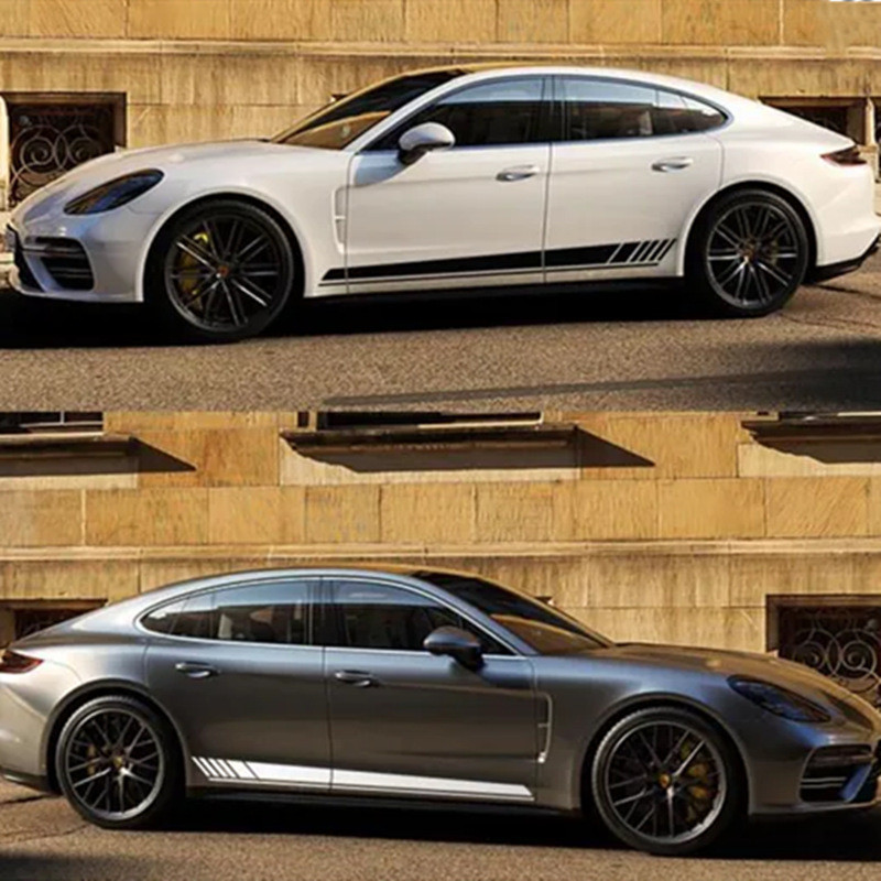 Thích hợp cho Porsche Porsche Porsche Paramera Paramera Váy Bên Xe Miếng Dán Thân Xe Miếng Dán Tự Độ
