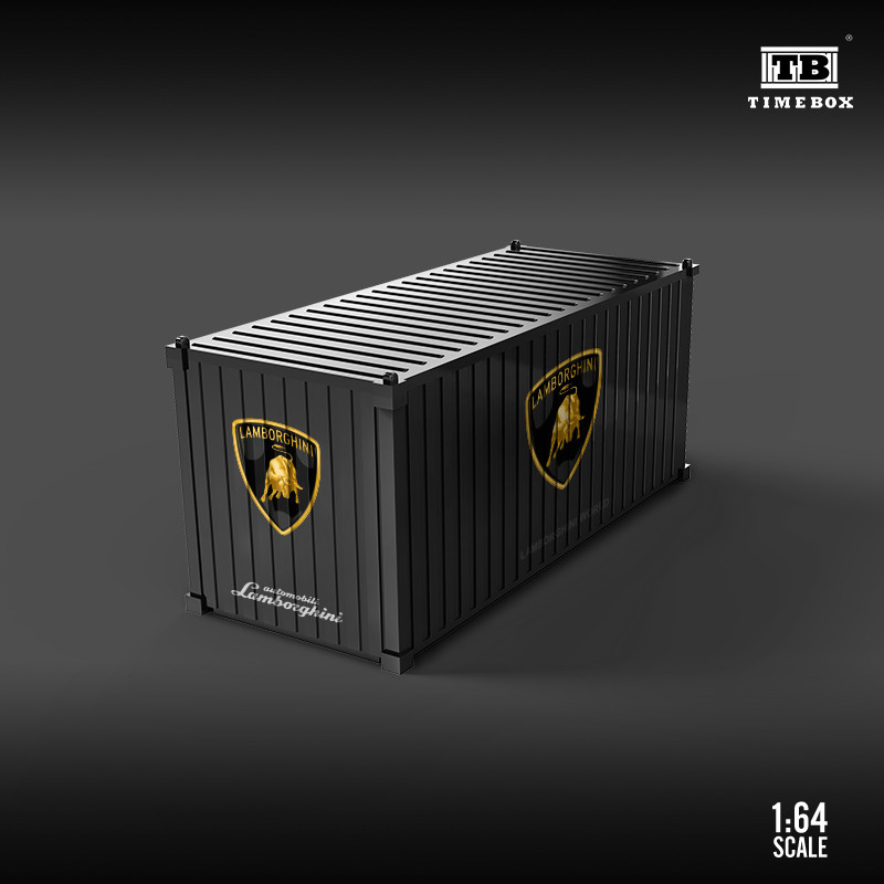 [ORDER] Mô hình diorama TIME BOX 1:64 Alloy 20ft Container-Lamborghini Edition TB640122