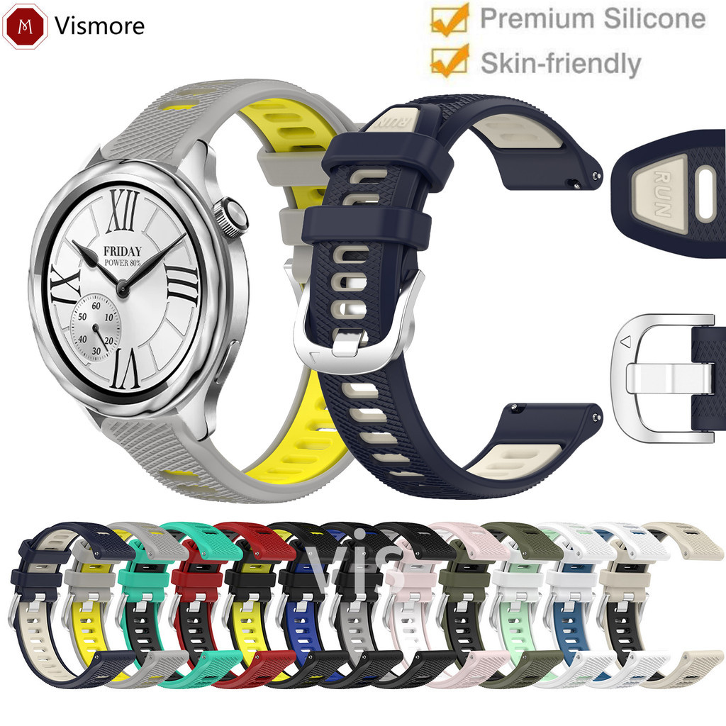Dây đeo silicon cho Xiaomi Watch S3 S4 Sport S2 S1 Pro Active Color2 Color Watch 2 S2 Watch2 Vòng đe