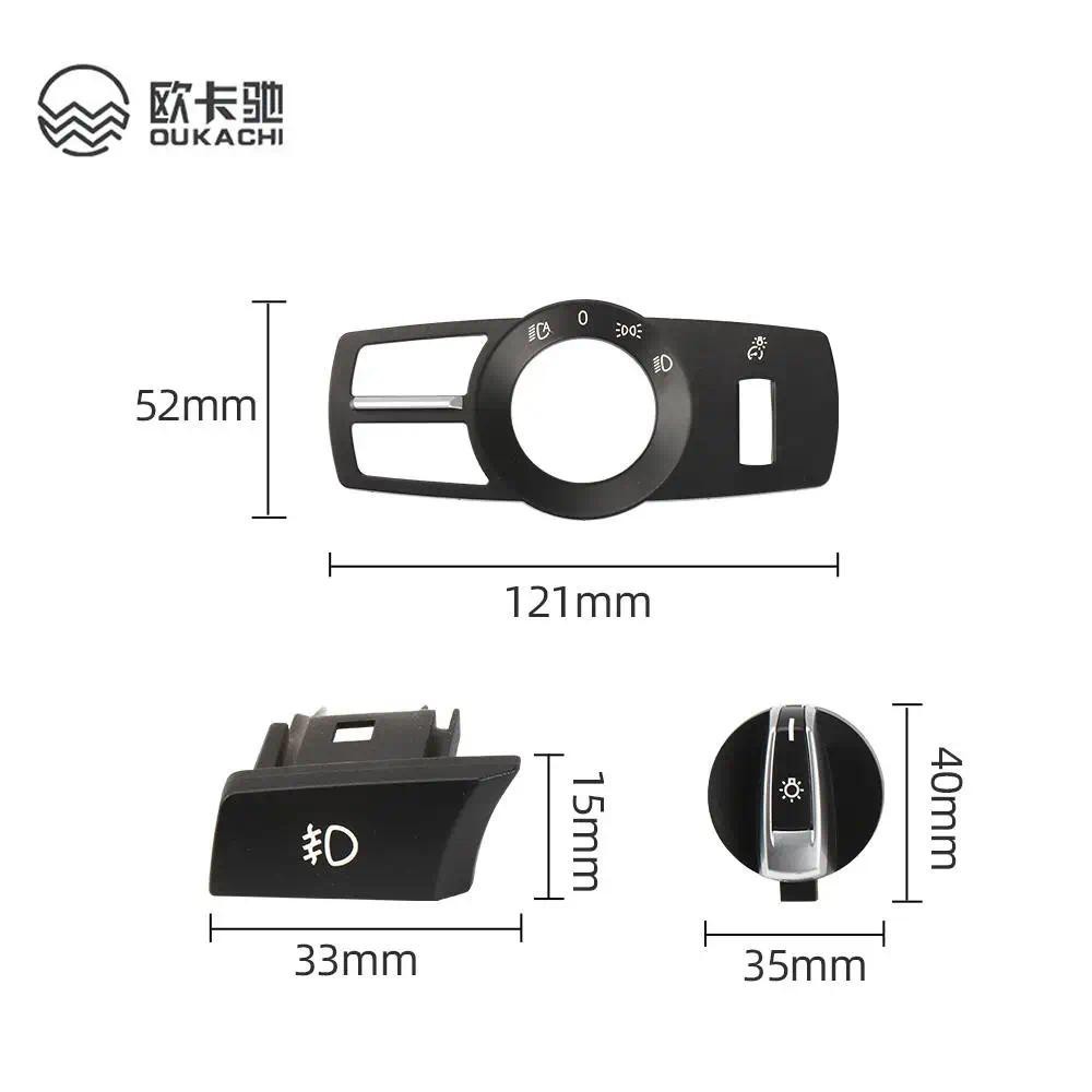 Đầu Đèn Xoay Nút Đèn Pha Công Tắc Bao Bảng Điều Khiển Cho Xe BMW 5 7 Series F10 F07 F02