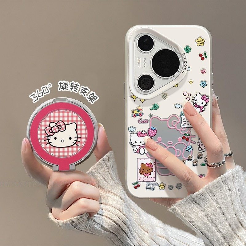 Hoạt Hình Dễ Thương Hello Kitty Cat 17 Thích Hợp Cho Apple 17Promax Mờ Phong Cách Mới 16pro Vỏ Điện 