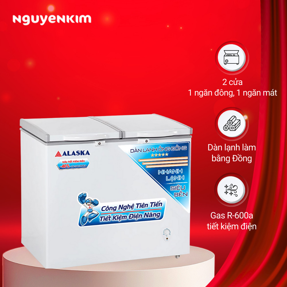 Tủ đông Alaska 208 lít BCD-3568C