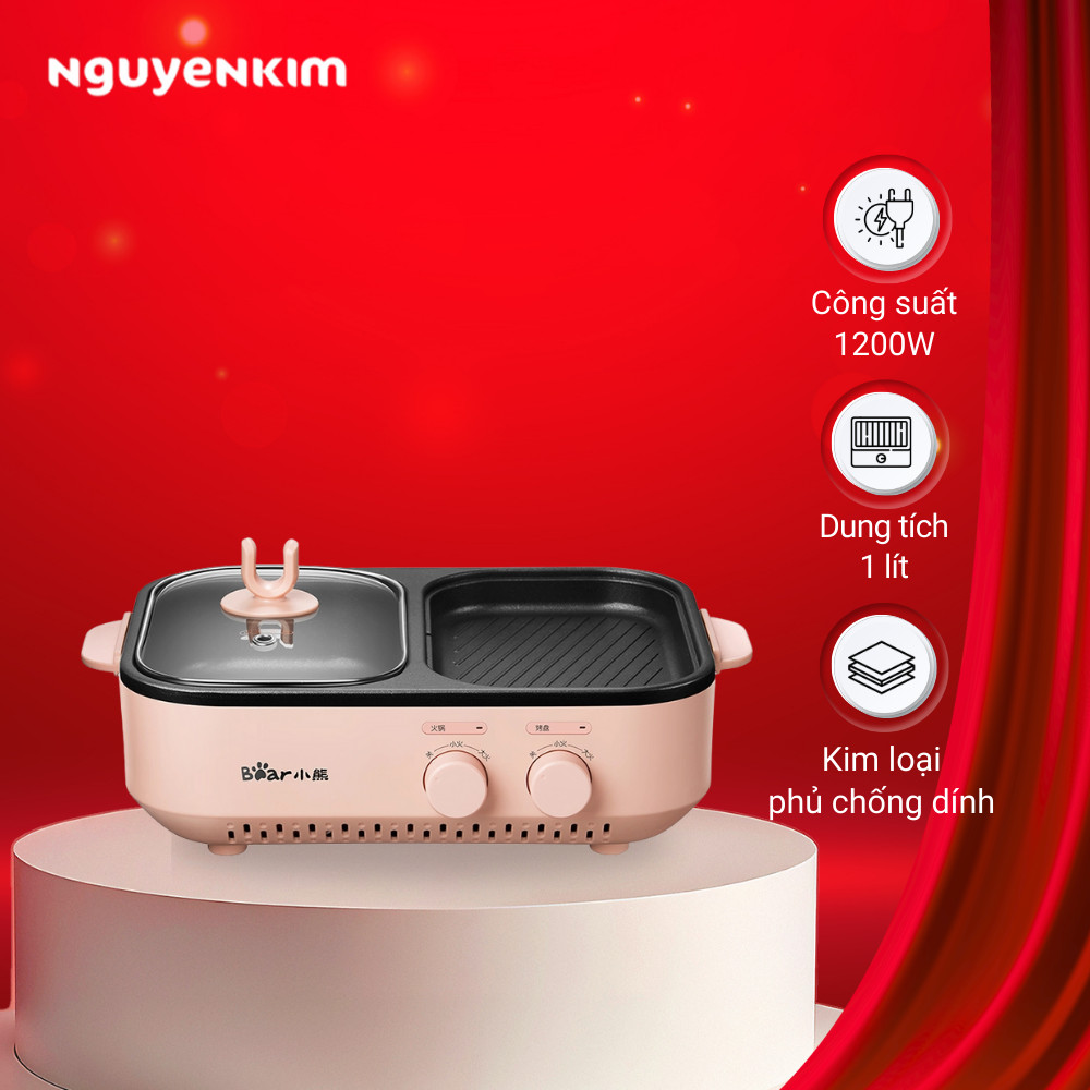 Bếp lẩu nướng đa năng Bear DKL-C12D1