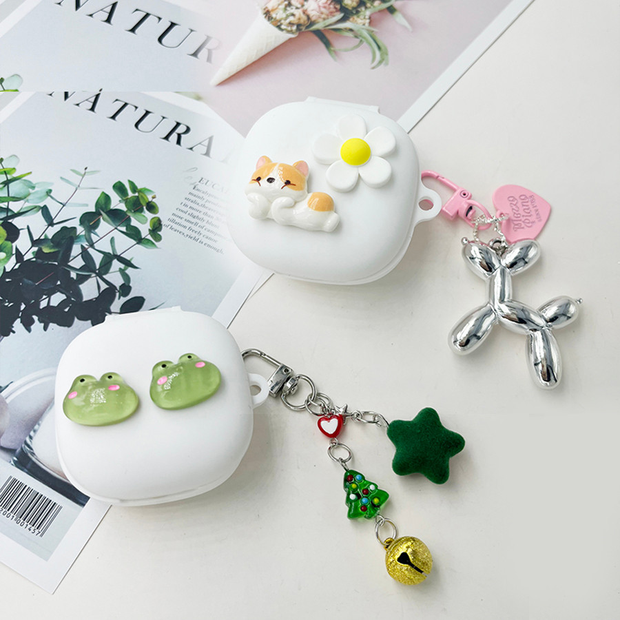 Phim Hoạt Hình Dành Cho Baseus WM01 / WM02 02 + Ốp Lưng Có keychian Vỏ Tai Nghe Silicon Dành Cho Bas