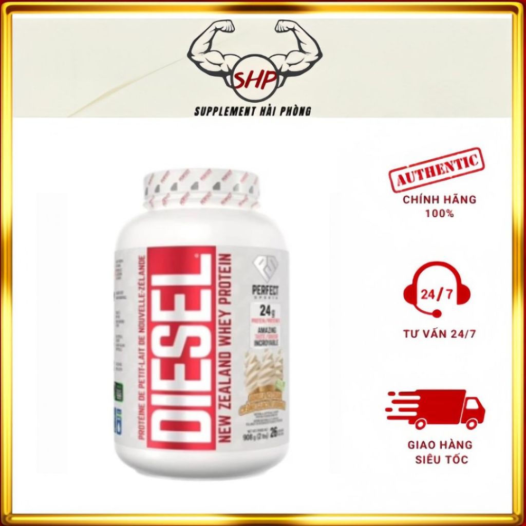 Sữa tăng cơ Perfect Diesel Whey Protein Isolate 2Lbs - 30 lần dùng (Canada) siêu tinh khiết không gâ