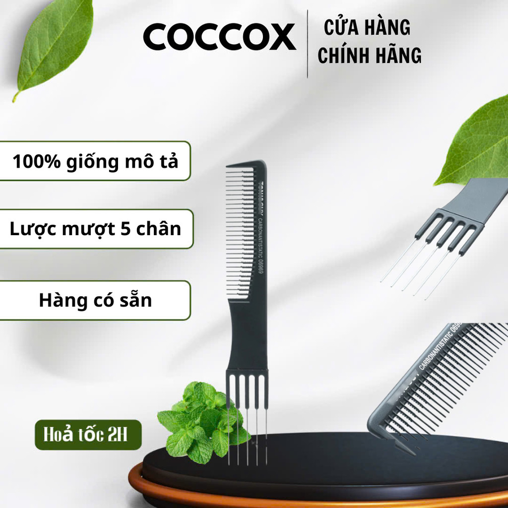 Lược mượt 5 chân làm tóc chuyên dụng HALOMI