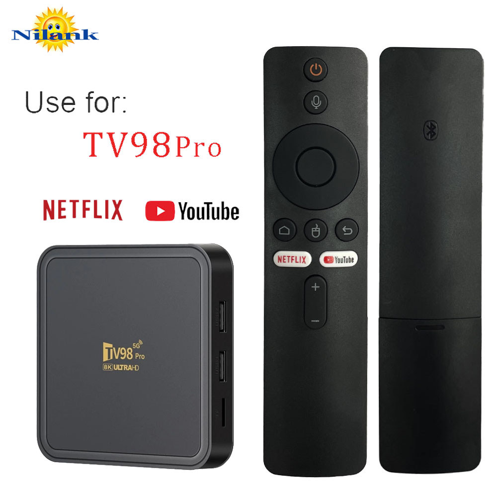 NiLANK Remote for Android Tivi Box Tv98 Pro 2025  giọng nói,Kết nối Bluetooth Xem YouTube Netflix