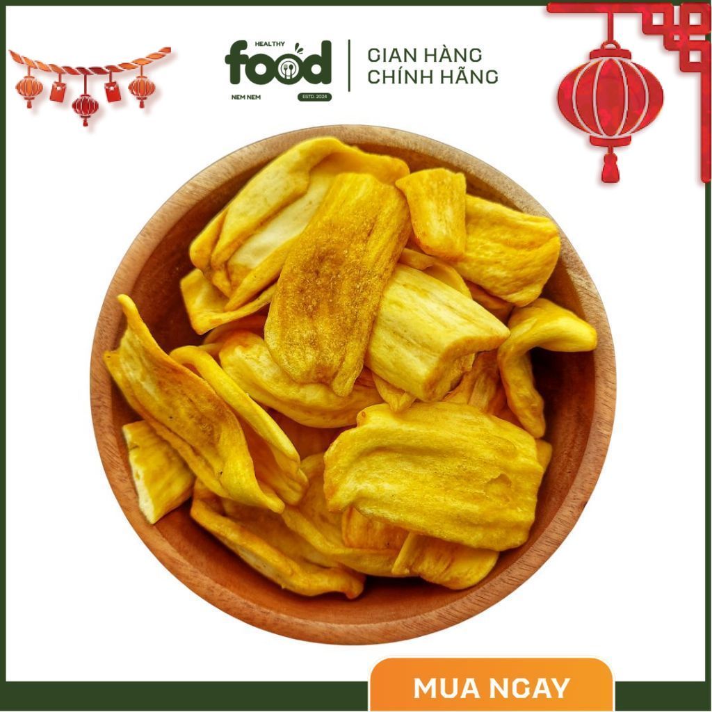 Mít Sấy Giòn Nguyên Miếng | Snack Trái Cây Tự Nhiên – Ăn Vặt Healthy, Không Chiên Dầu | Nem Healthy