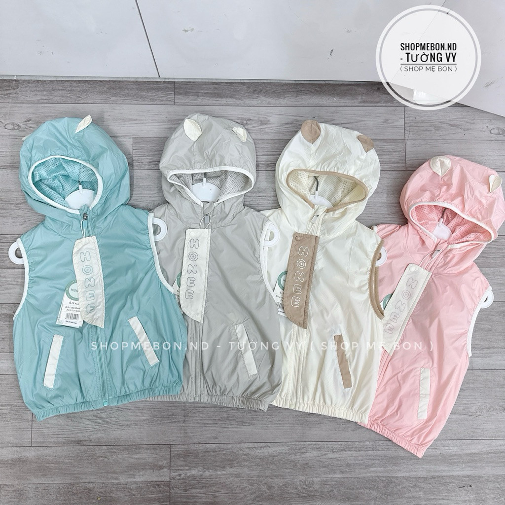 [ Hrnee ] Áo Gile gió Honee 2 lớp cho bé trai bé gái - áo gile Hrnee