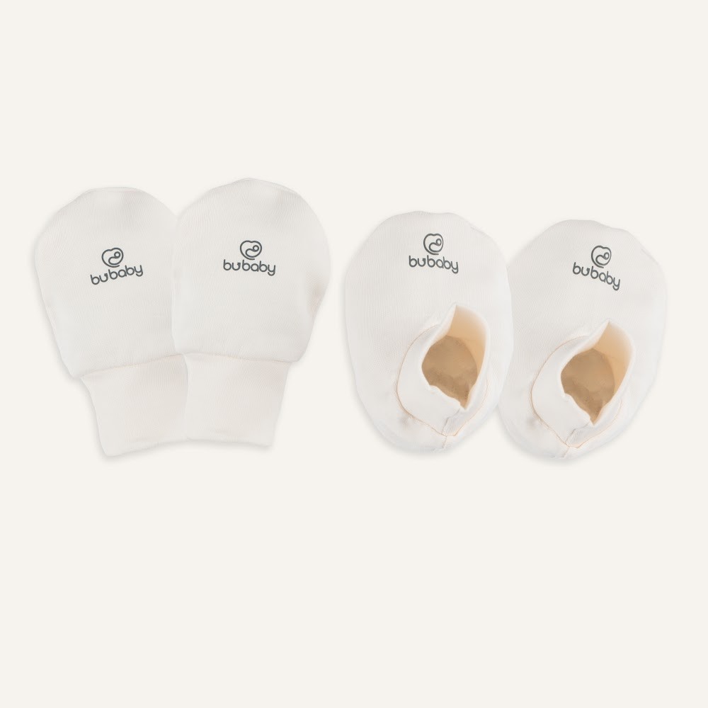 Bubaby | (Freesize) Bộ bao chân, bao tay Bubaby Cotton ACT400003 | Phụ kiện Chính hãng