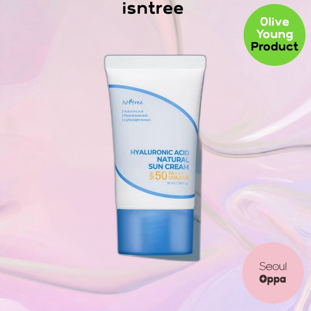 ISNTREE [istree] Kem chống nắng tự nhiên Hyaluronic Acid 50ml / Kem chống nắng Hàn Quốc / Bảo vệ quầ