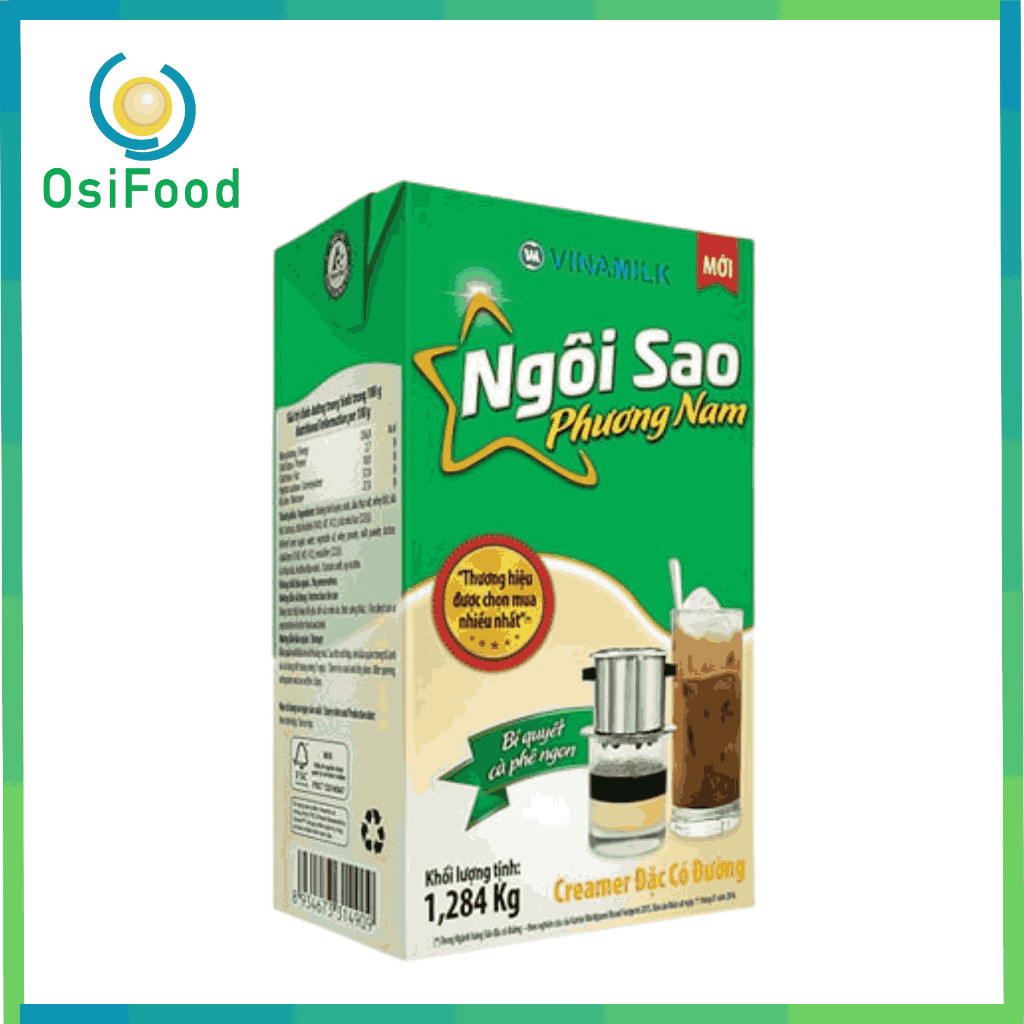 Sữa đặc Ngôi Sao Phương Nam xanh lá 1284g