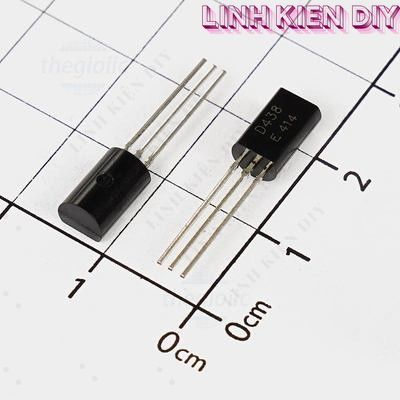 [5 Cái]- D438 Transistor NPN 80V 0.7A 3 Chân TO-92 Linh Kiện DIY