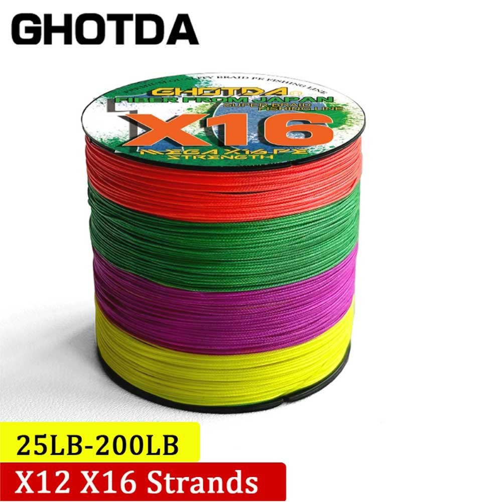 GHOTDA Dây Cá Chép PE Bền 300M - 500M, Dụng Cụ Câu Mặn Nhật Bản