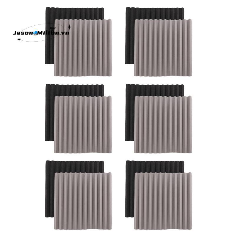 12 Chiếc Acoustic Foam Board, Studio Wedge Tile, Acoustic Foam Cách Âm Pyramid Studio Treatment Wall