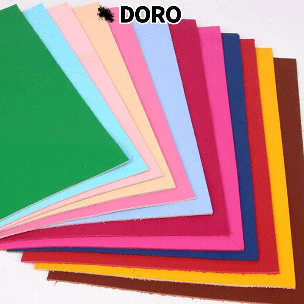 DORO Real Oxhide Da, 20 * 30CM Làm Ví Da Bò Cứng, Găng Tay Giày Vải Tấm Vải