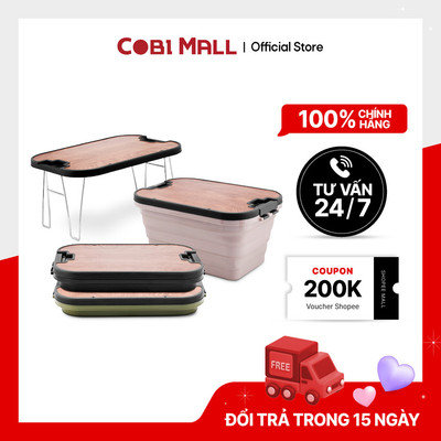 Thùng Đựng Đồ Gấp Gọn 3 Trong 1 Nhựa PP 30L Tiết Kiệm Không Gian Màu Đen – Cobi Home