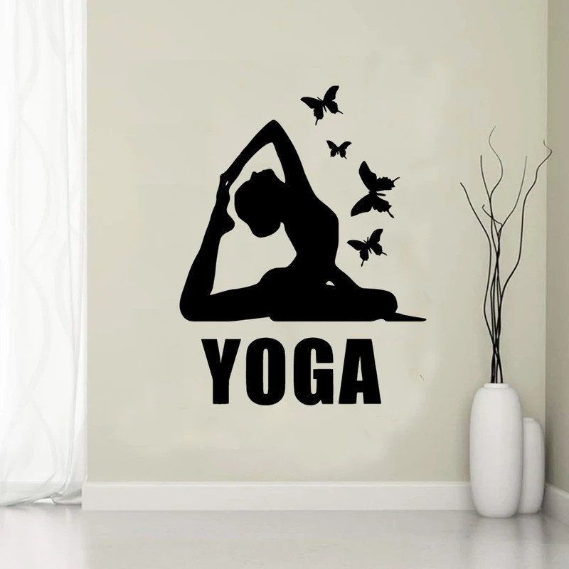 Diy Yoga Dán Tường Cá Tính Sáng Tạo Mầm Non Trang Trí Phòng Nghệ Thuật Treo Tường MURAL Thả Vận Chuy