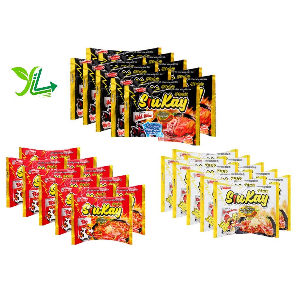 Combo 5 Gói Koreno Kim Chi/ Bò, Combo 5 Siukay Hải Sản /Bò/ Gà Phô Mai...