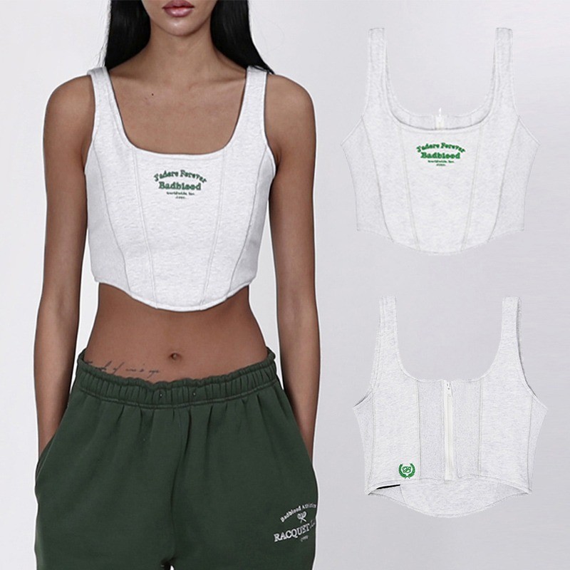 Badblood  bcac Series of sexy hot girl tank tops and camisoles for women, summer slim-fit niche shor