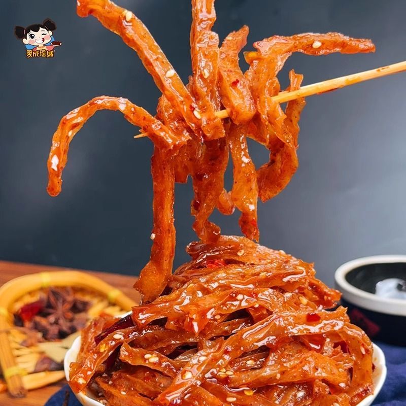 Konjac khô cay Q đạn Konjac lụa cay đồ ăn nhẹ Konjac mát đồ ăn nhẹ