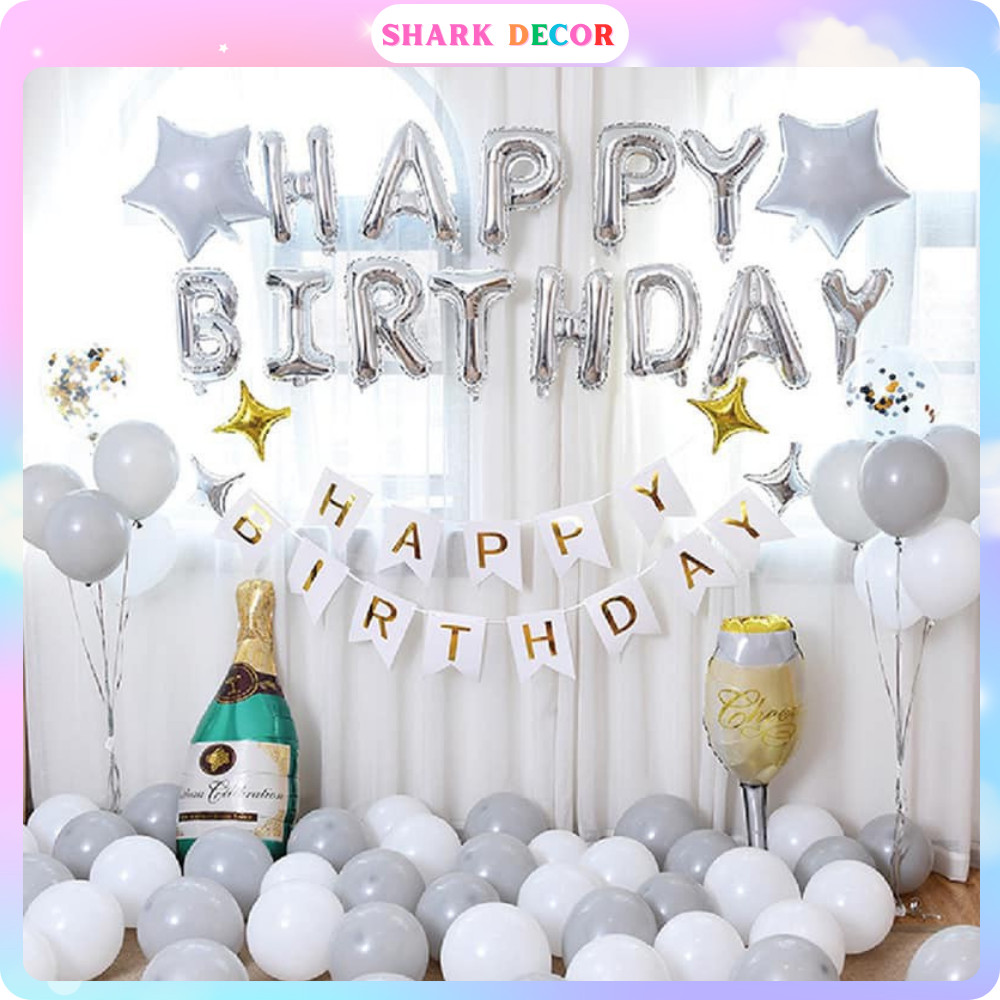 Set Bong Bóng Trang Trí Tặng Kèm Phụ Kiện Đầy Đủ MT502