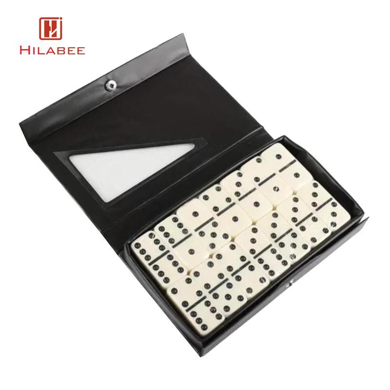 Double Six Domino Set 28 Dominos trong hộp đựng di động dành cho người lớn 8 tuổi