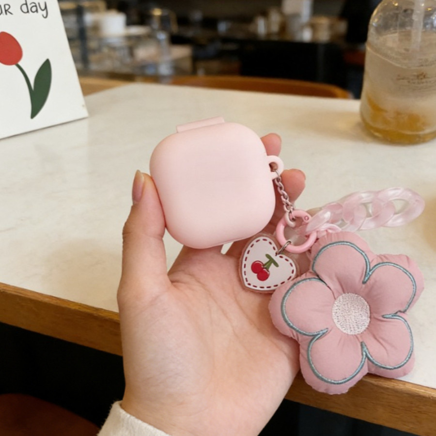 Ốp Lưng Hoa Keychian Cho Beats Fit Pro Dành Cho Powerbeats Fit Silicone Tai Nghe Cho Beats Powerbeat