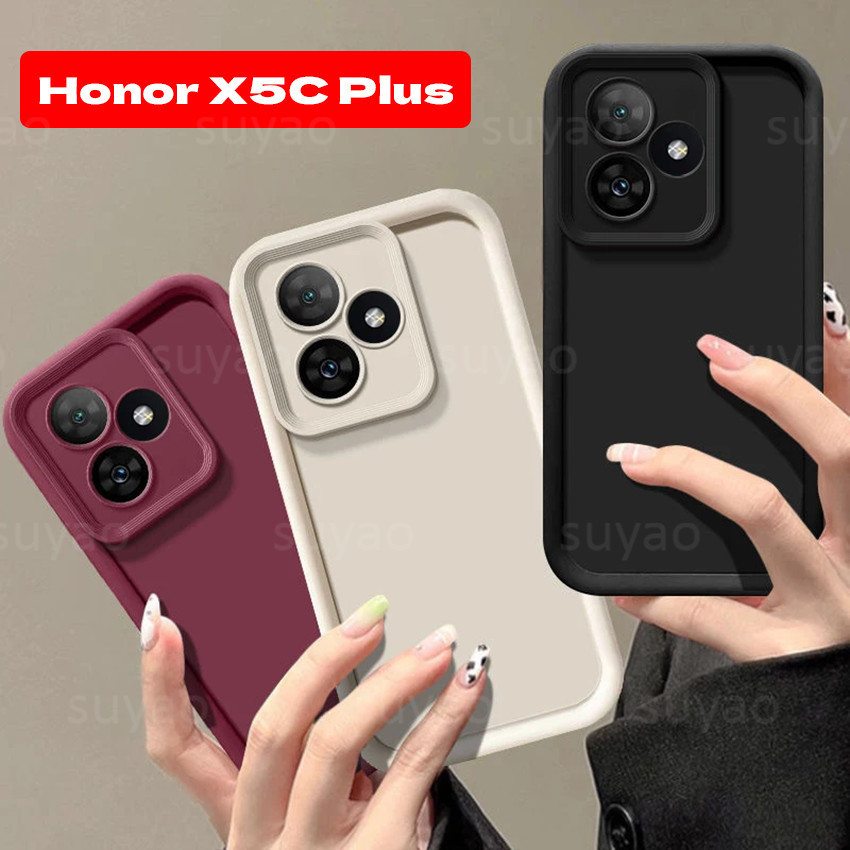 Dành Cho Honor X5C Plus X5CPlus 2026 Ốp Điện Thoại Silicon Mềm Lỏng Sang Trọng Màu Trơn HonorX5CPlus