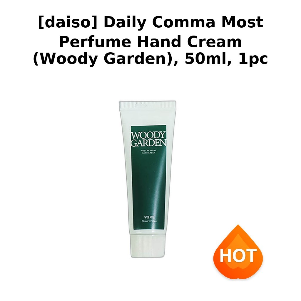 [daiso] Daily Comma Most Perfume Hand Cream (Woody Garden), 50ml, 1pc / Kem dưỡng tay Hàn Quốc của m