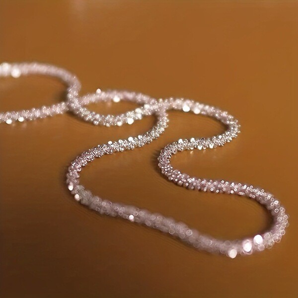 long necklace pendant Juwel Trang Sức Lấp Lánh Sâu Bướm Bạc - Vòng Cổ Nữ Cơ Bản Temu