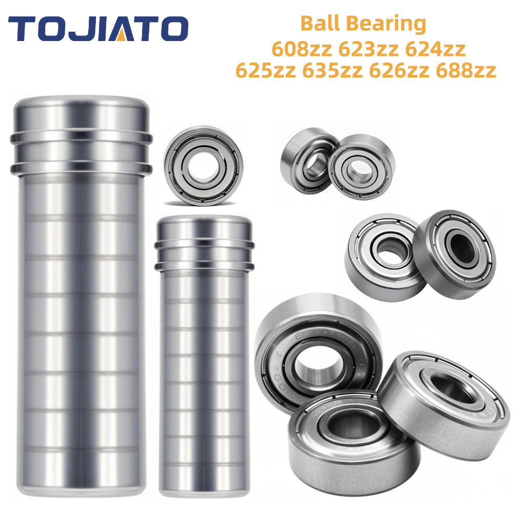 10 Chiếc Vòng Bi 608zz 623zz 624zz 625zz 635zz 626zz 688zz Thép Carbon Rãnh Sâu Cho Ván Trượt Con Lă