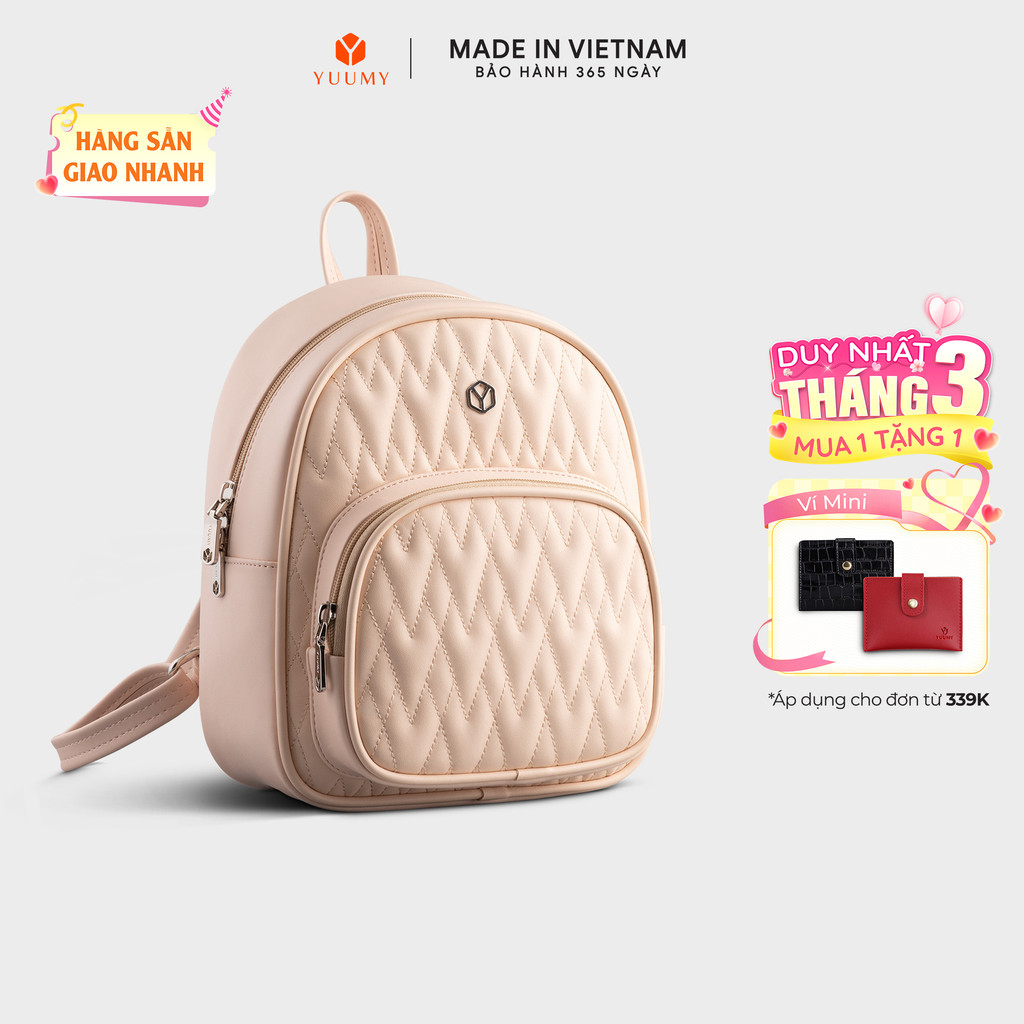 Balo Yuumy (Thời trang nữ phong cách trẻ trung - Balo da Seasand YBA82) Bagsmart