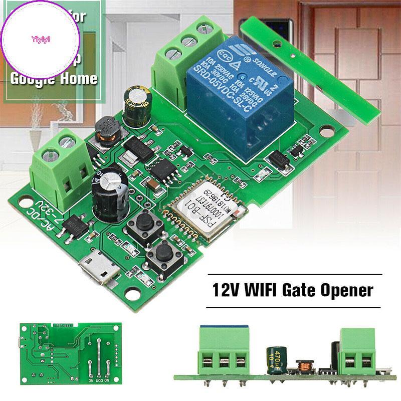 Dụng cụ mở cổng WIFI yiyi 12V cho Alexa Home iOS hoặc Android APP EWeLink Control VN