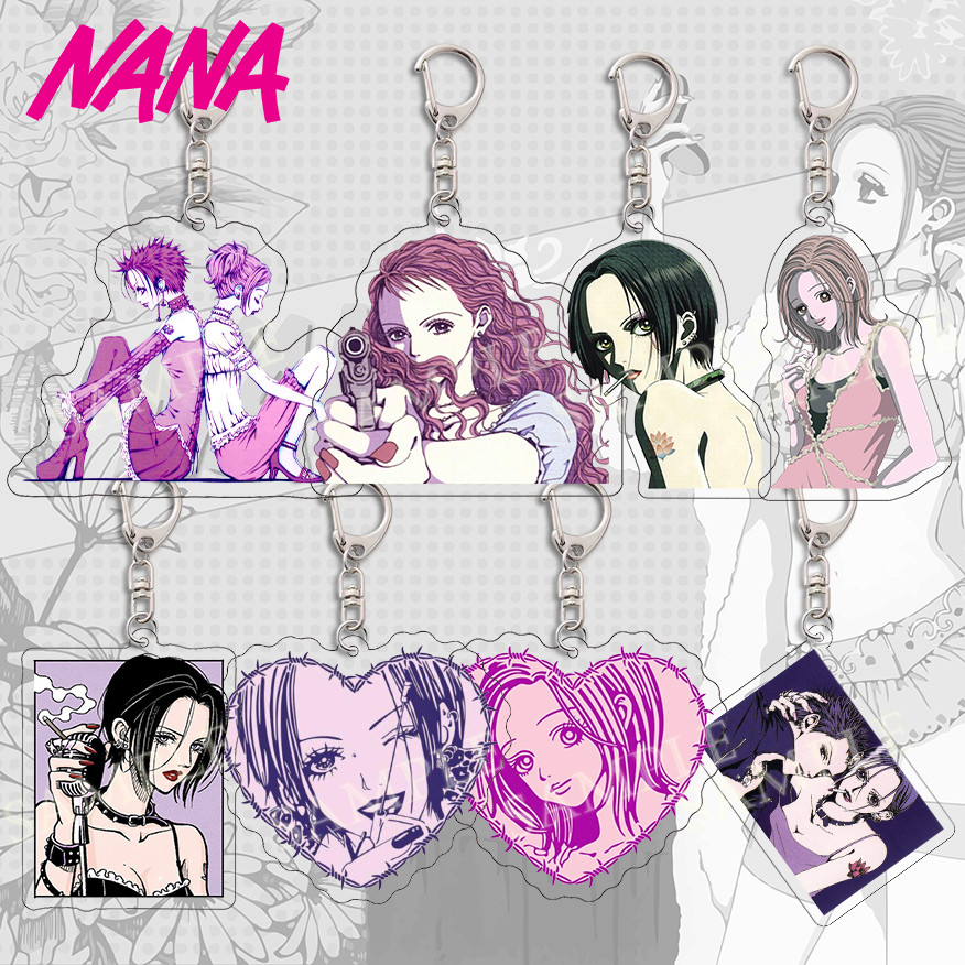 Anime NANA Manga Osaki Keychain Ai Yazawa Osaki Serizawa Reira Figure Key Chain Ring Jewelry Fans Gi