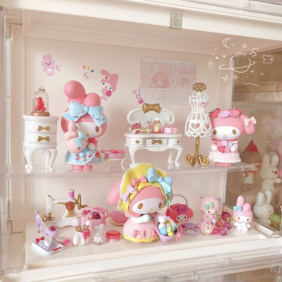 Sáng Tạo Nổi Tiếng Sanrio MyMelody MyMelody MyMelody MyMelody Tiệc Trà Trang Trí Máy Tính Để Bàn Hìn