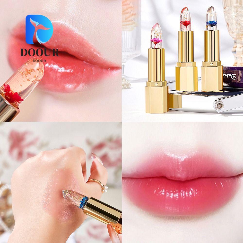 Son Môi DOOUR Jelly Flower, Son Bóng Trong Suốt Lâu Dài, Thời Trang Nuôi Dưỡng Nhiệt Độ Thay Đổi Màu