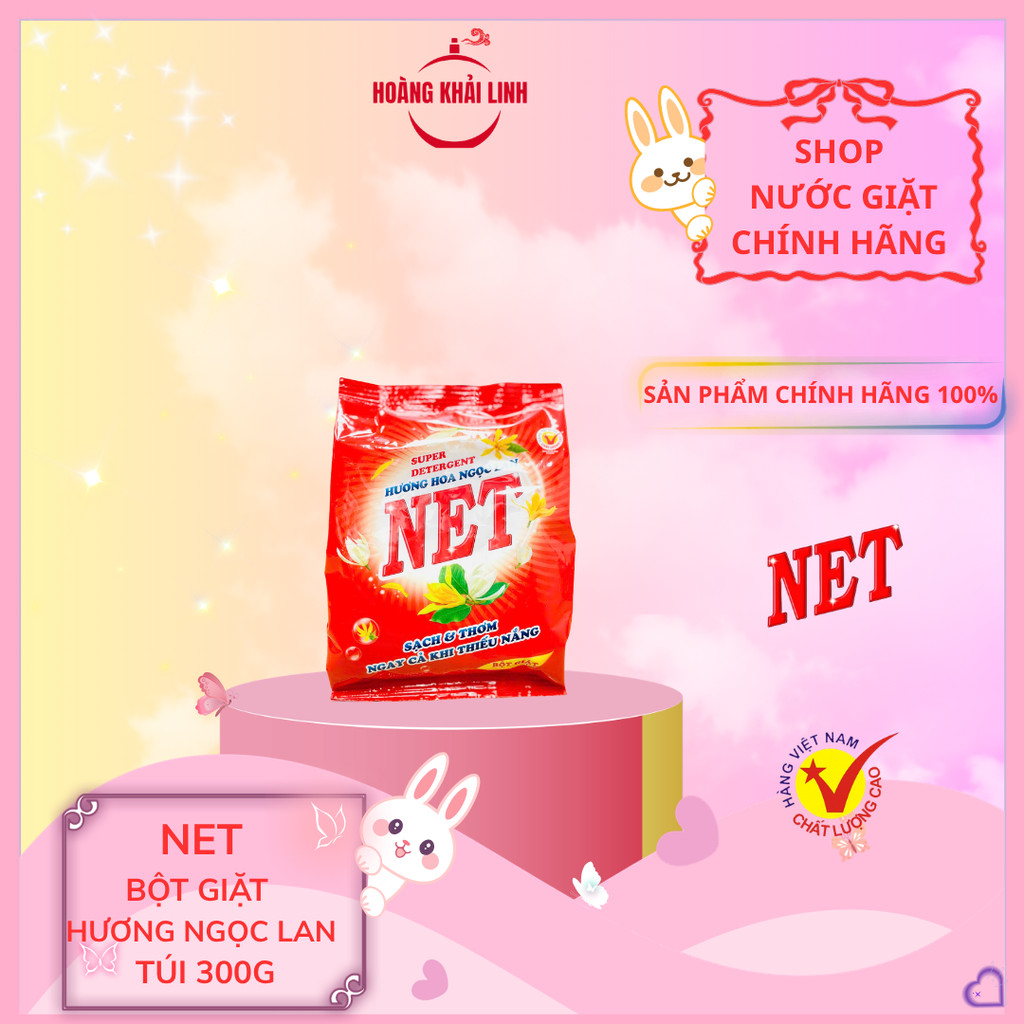 NET Bột Giặt Hương Ngọc Lan Sạch Thơm Túi 300g