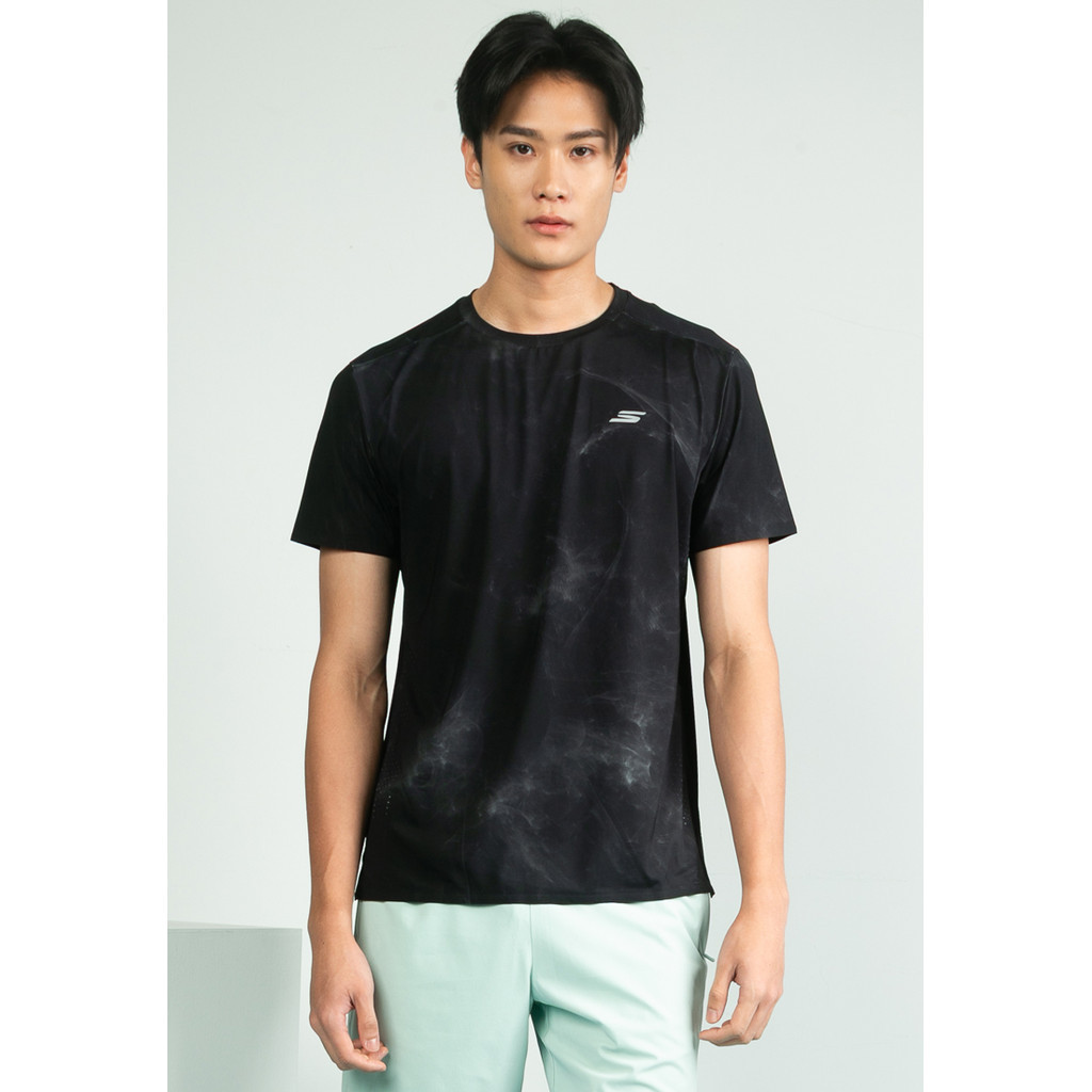 Áo Thun Tay Ngắn Nam Skechers Running Performance Short Sleeve Tee - SP325M322-AP01