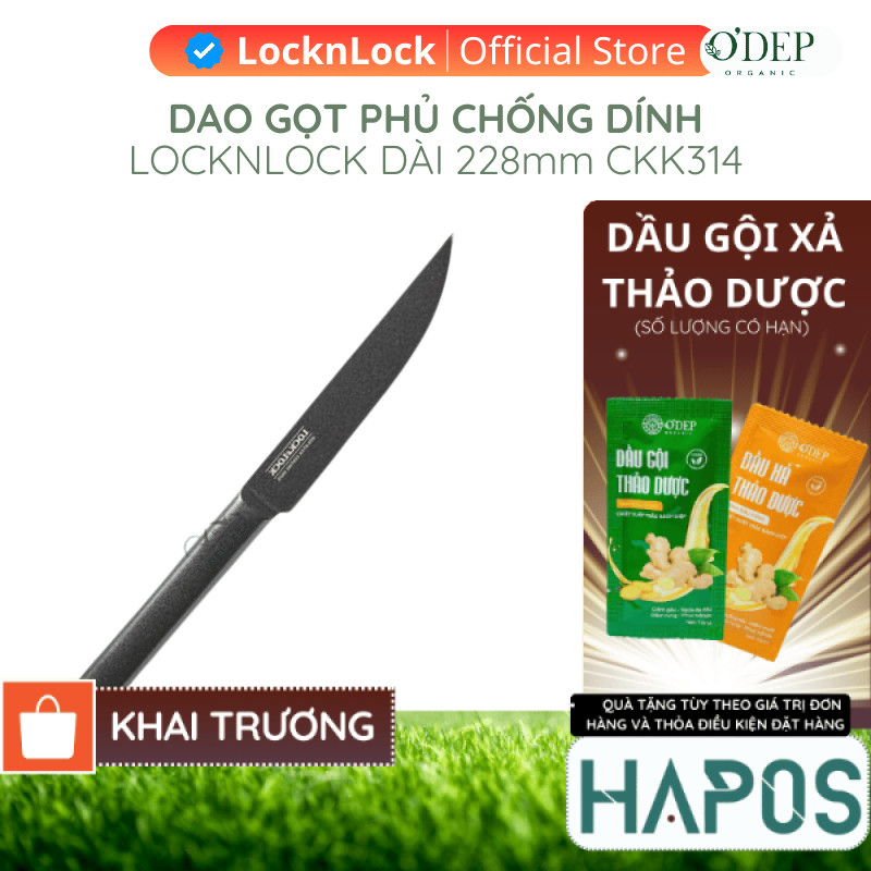 Dao thái chống dính LocknLock Santoku, Chef ,Paring ,Bread Knife đúc nguyên khối CKK311 CKK312 CKK31