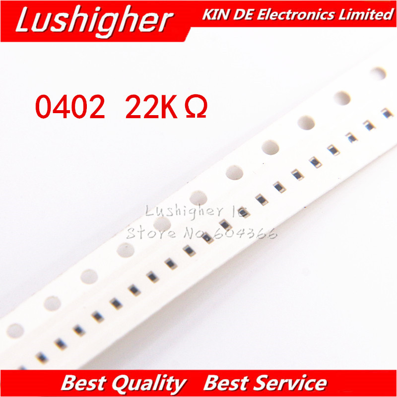 100 CÁI 0402 Điện trở SMD 1% 22Kohm 22K Ohm 223 22000ohm