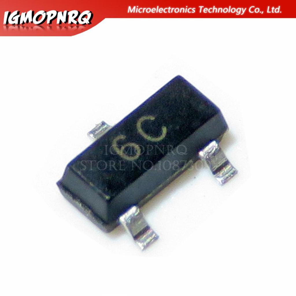 100 chiếc BC817-40 BC817 Transistor lưỡng cực - BJT Transistor 300mW SOT23-3 mới nguyên bản