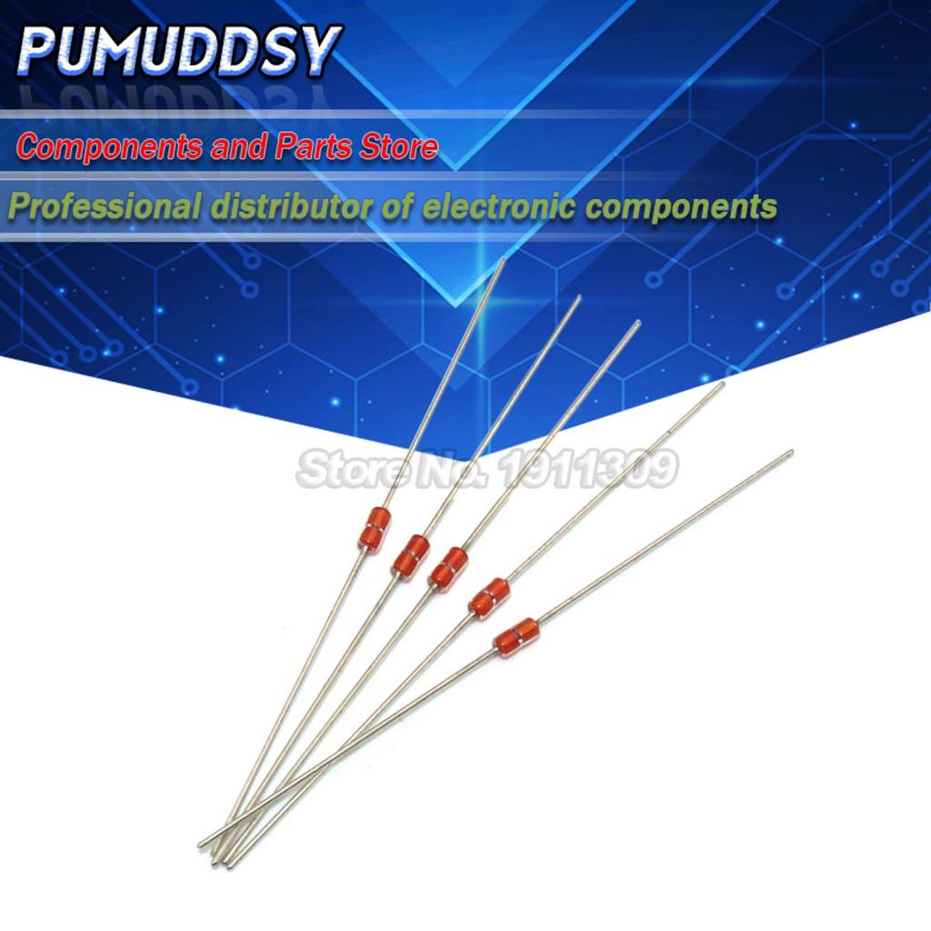 100 Chiếc BZX55C5V1 5V1 DO-35 1 / 2W Zener Diode 0.5W Zener Ống Thủy Tinh