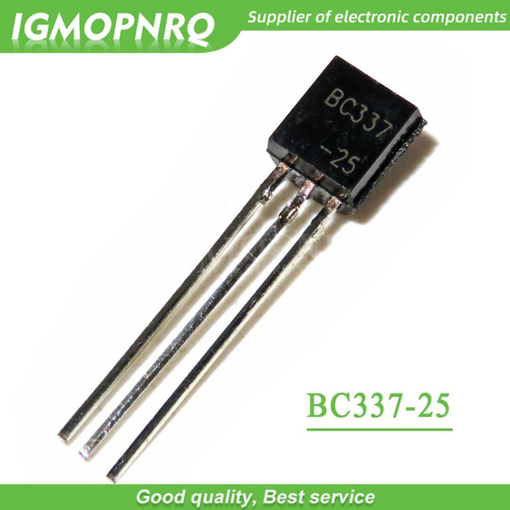 100 chiếc BC337-25 BC337 TO-92 Transistor lưỡng cực - BJT NPN 50Vcbo 45 Vceo 800mA 625mW Trans mới n