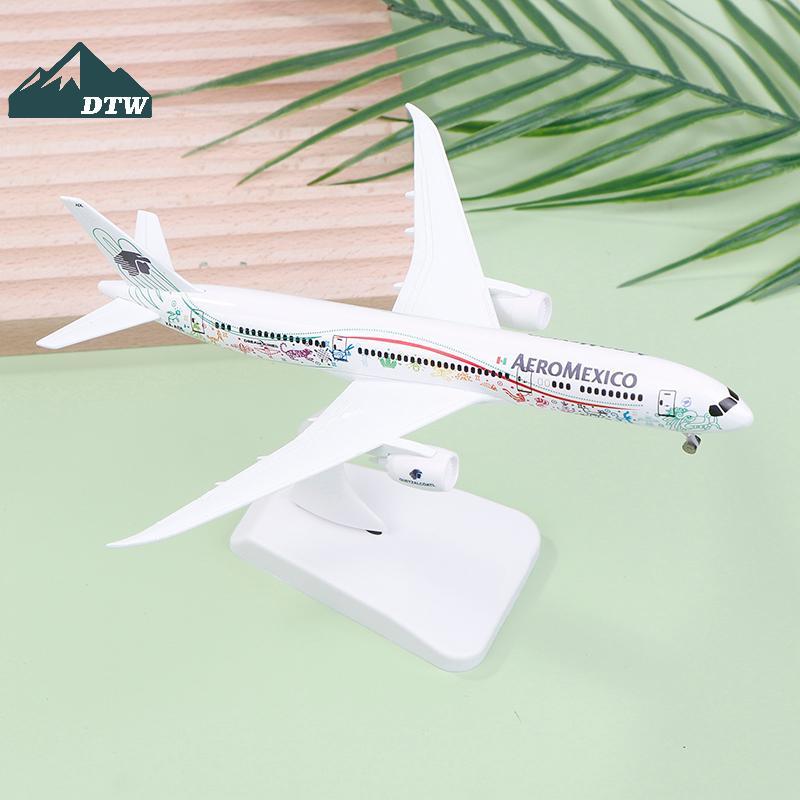 DTW 20cm Mexico Air AEROMEXICO Airlines Boeing 787 B787 Airways Hợp Kim Kim Loại Máy Bay Mô Hình Die