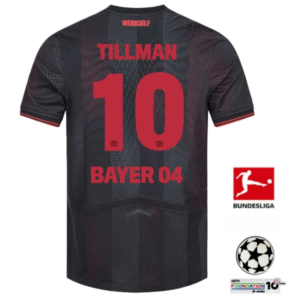 Áo thun nam tay ngắn Bayer Leverkusen 2025 / 26 Home Fan Edition