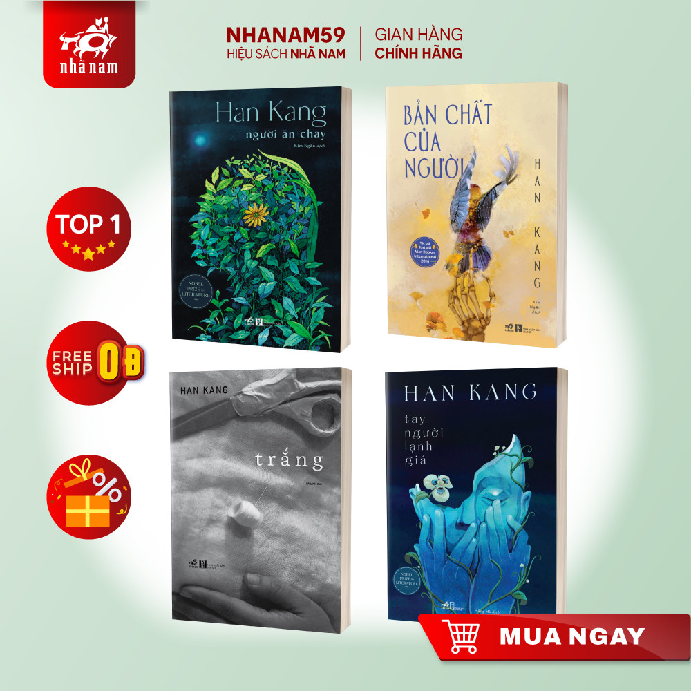 Sách - Series sách Han Kang - tác giả Nobel văn chương 2024 (Han Kang) (Nhã Nam)