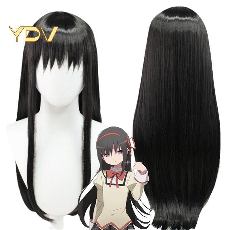 [YDV] Anime Magical Girl Puella Magi Madoka Magica Homura Akemi Cosplay Tóc Giả Dài Đen Tóc Giả Dự T
